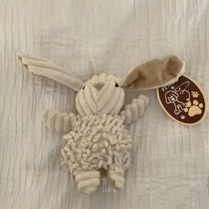 DOG TOY BUNNY with SHAMMY BELLY - NEW
